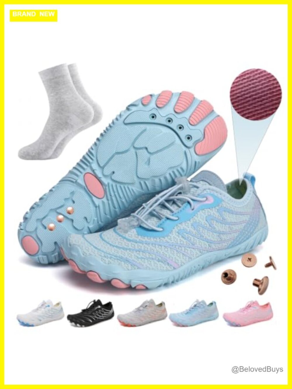 Grounding Barefoot Shoes with Copper Conductive Insoles & Socks